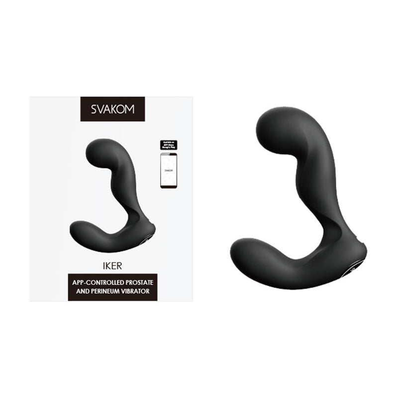 Iker App-Controled Prostate & Perineum Vibrator Black