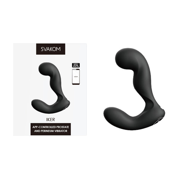 Iker App-Controled Prostate & Perineum Vibrator Black
