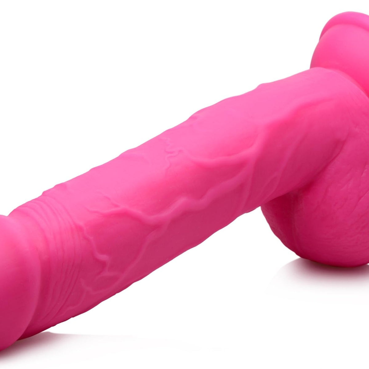 8.25 Inch Dildo with Balls - Pink - Royal Sins