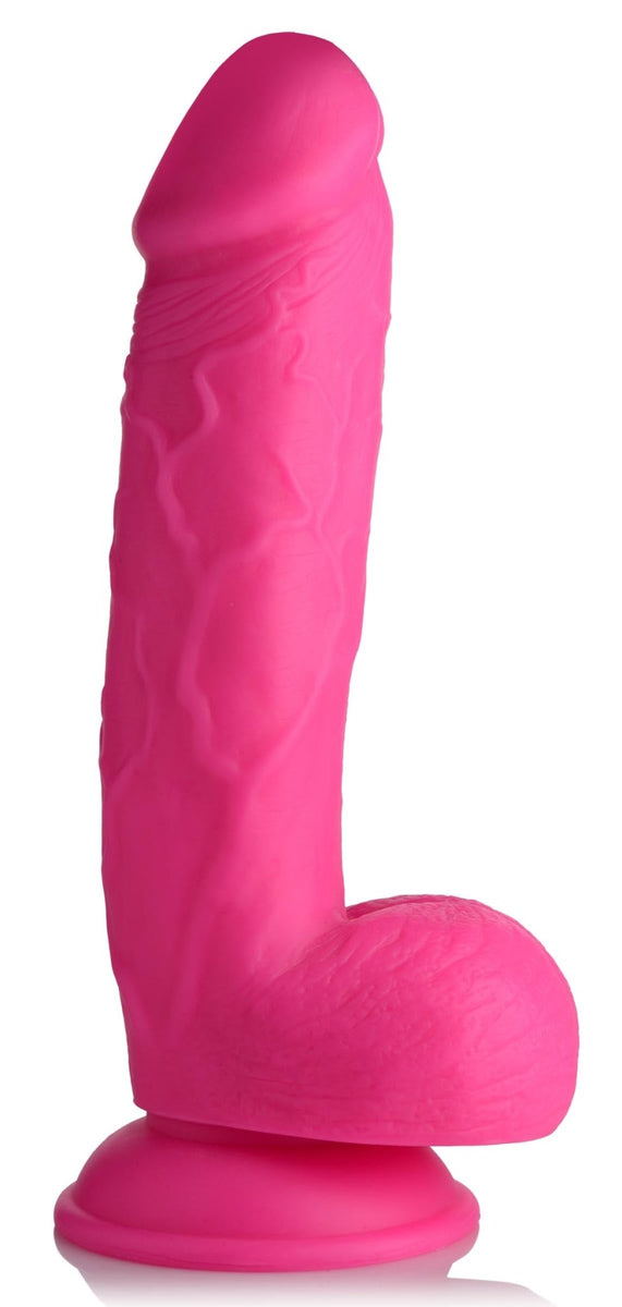 8.25 Inch Dildo with Balls - Pink - Royal Sins