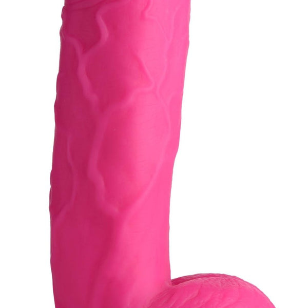 8.25 Inch Dildo with Balls - Pink - Royal Sins