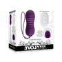 Evolved Eager Egg Rechargeable Remote-Controlled Thrusting Silicone Vibrator Purple
