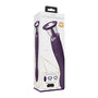 VIVE MAI Rechargeable Pulse & Air Wave Swirling Suction Dual-Ended Vibrator With Attachments Purple
