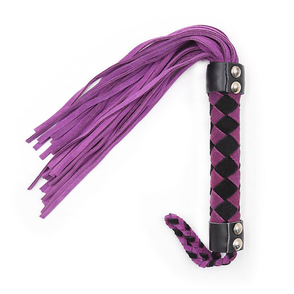 Ple'sur 15.5 in. Leather Flogger Purple