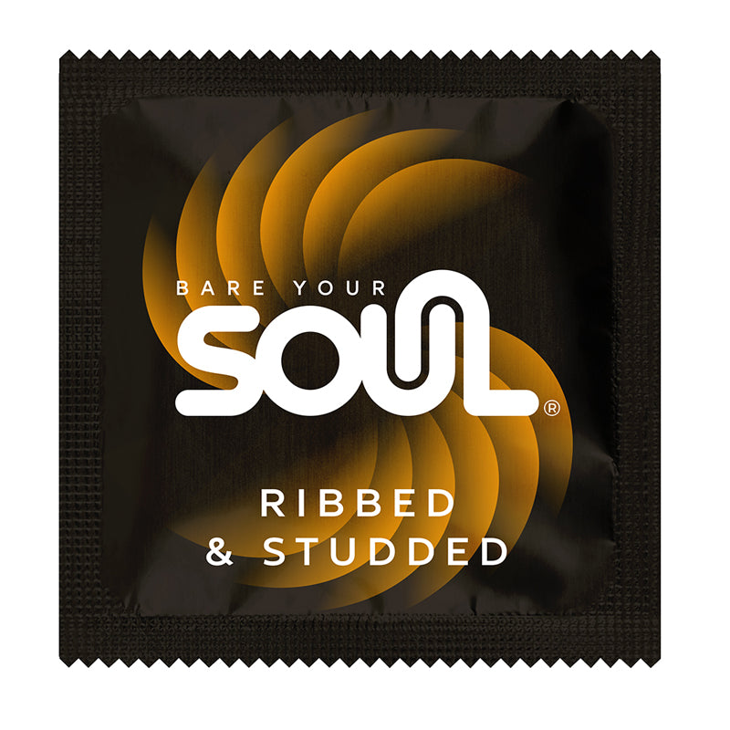 Soul Ribbed and Studded Latex Condom Case 1000-Count