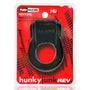 Hunkyjunk Revring Cockring with Bullet Vibrator Tar Ice