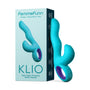 FemmeFunn Klio Rechargeable Silicone Triple Action Thumping Rabbit Vibrator Turquoise