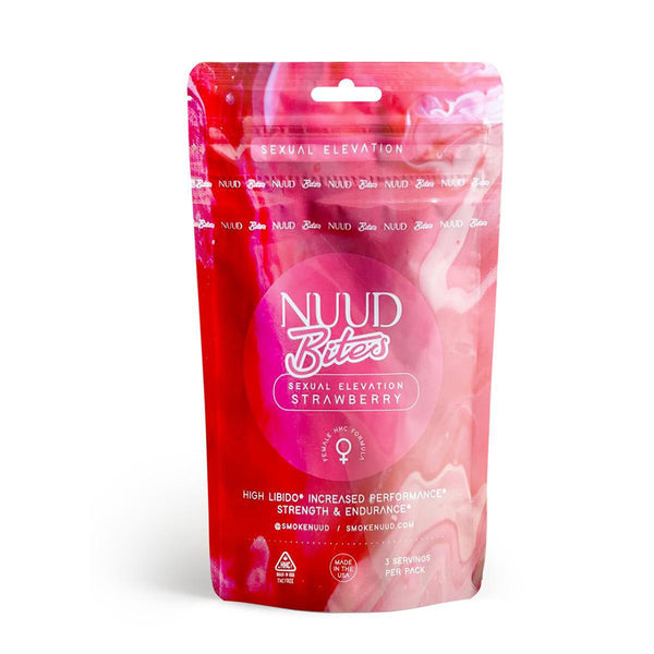 NUUD BITES Female Aphrodisiac Gummies - Strawberry