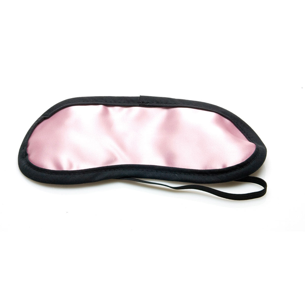 Sex Kitten Pink Satin with Black Trim Eye Mask