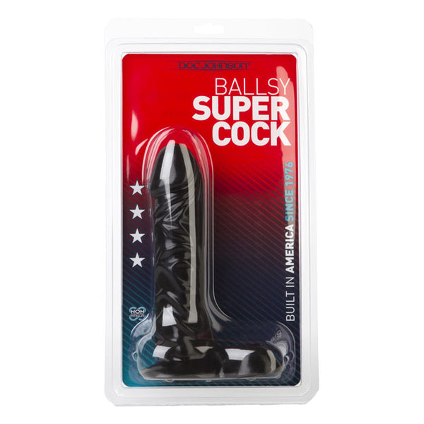 Ballsy Super Cock 7in.x 1.75in. (Black)