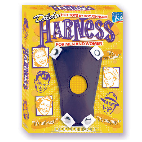 Adjustable Leather Dildo Harness