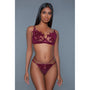 BeWicked Evangeline Set Burgundy S/M