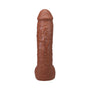 The Realistic Cock Hung 12 in. ULTRASKYN Vac-U-Lock Dildo Caramel