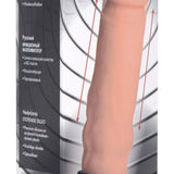 8X Auto Pounder Vibrating and Thrusting Dildo with Handle - Beige - Royal Sins