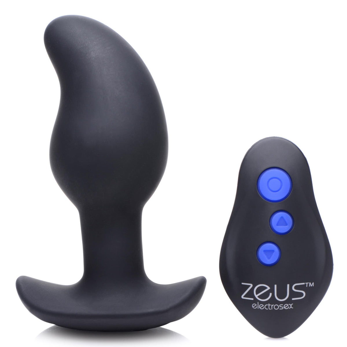 8X Volt Drop Vibrating and E - Stim Silicone Prostate Massager with Remote - Royal Sins