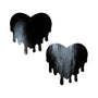 Pastease Faux Latex Black Melty Heart