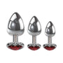 A&amp;E Three Hearts Gem Anal Plug Set