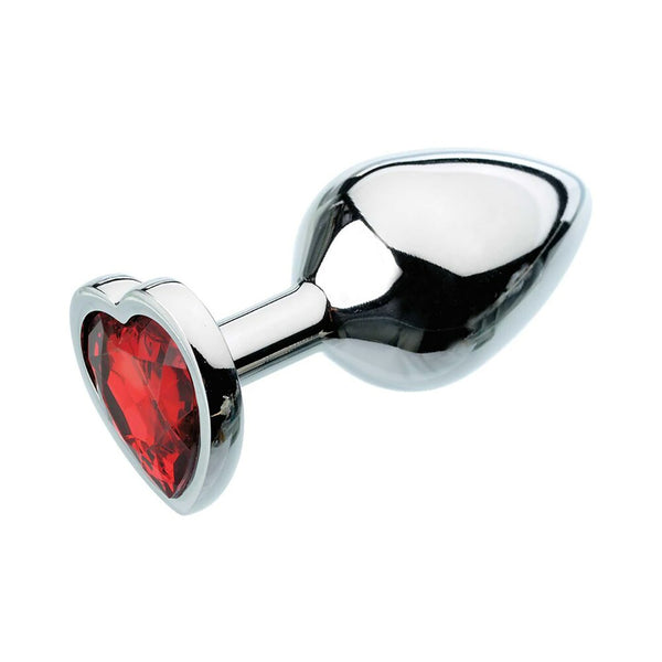 A&amp;E Red Hearts Gem Anal Plug Medium