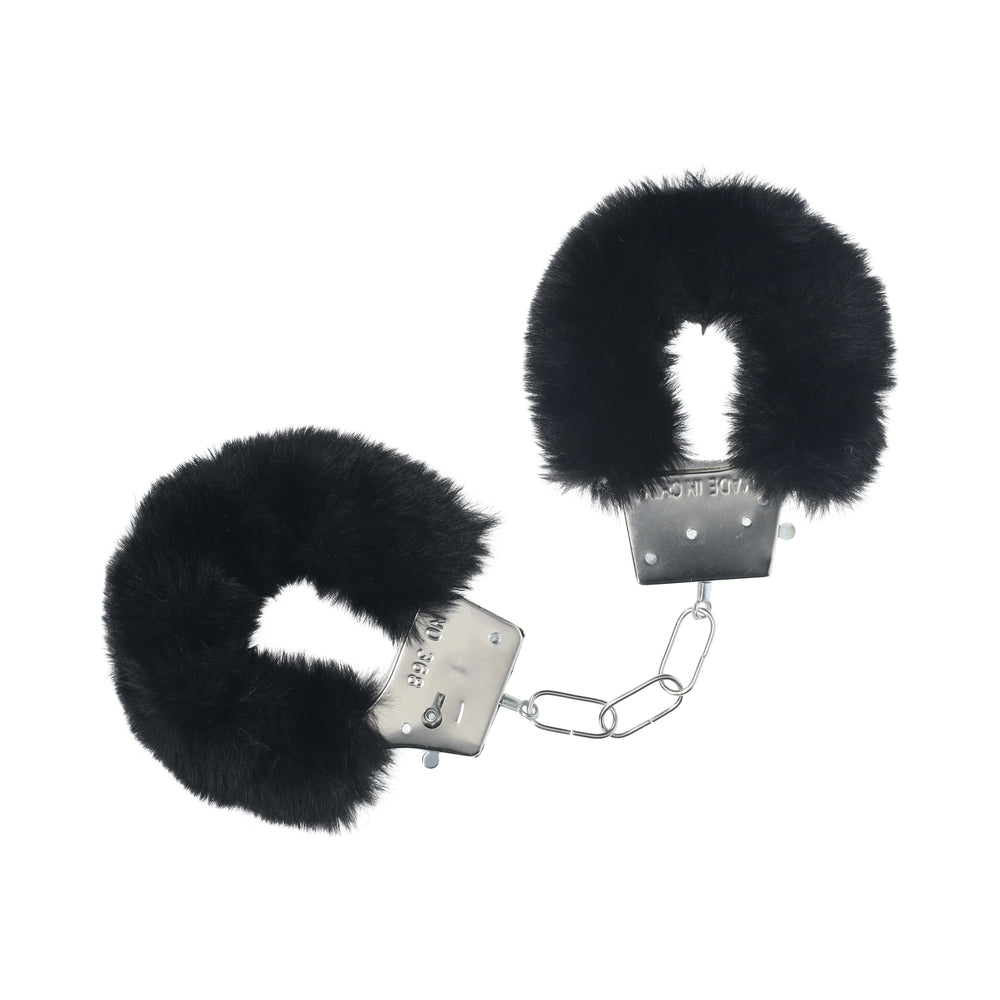 Ouch! Classic Fluffy Handcuffs Black