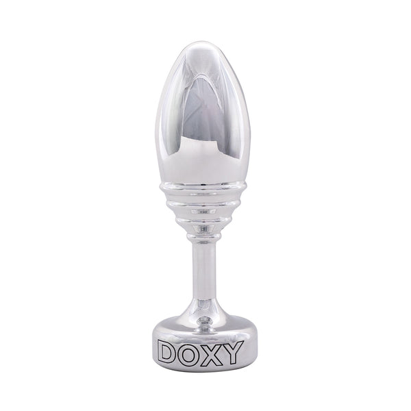 Doxy Ribbed Metal Butt Plug