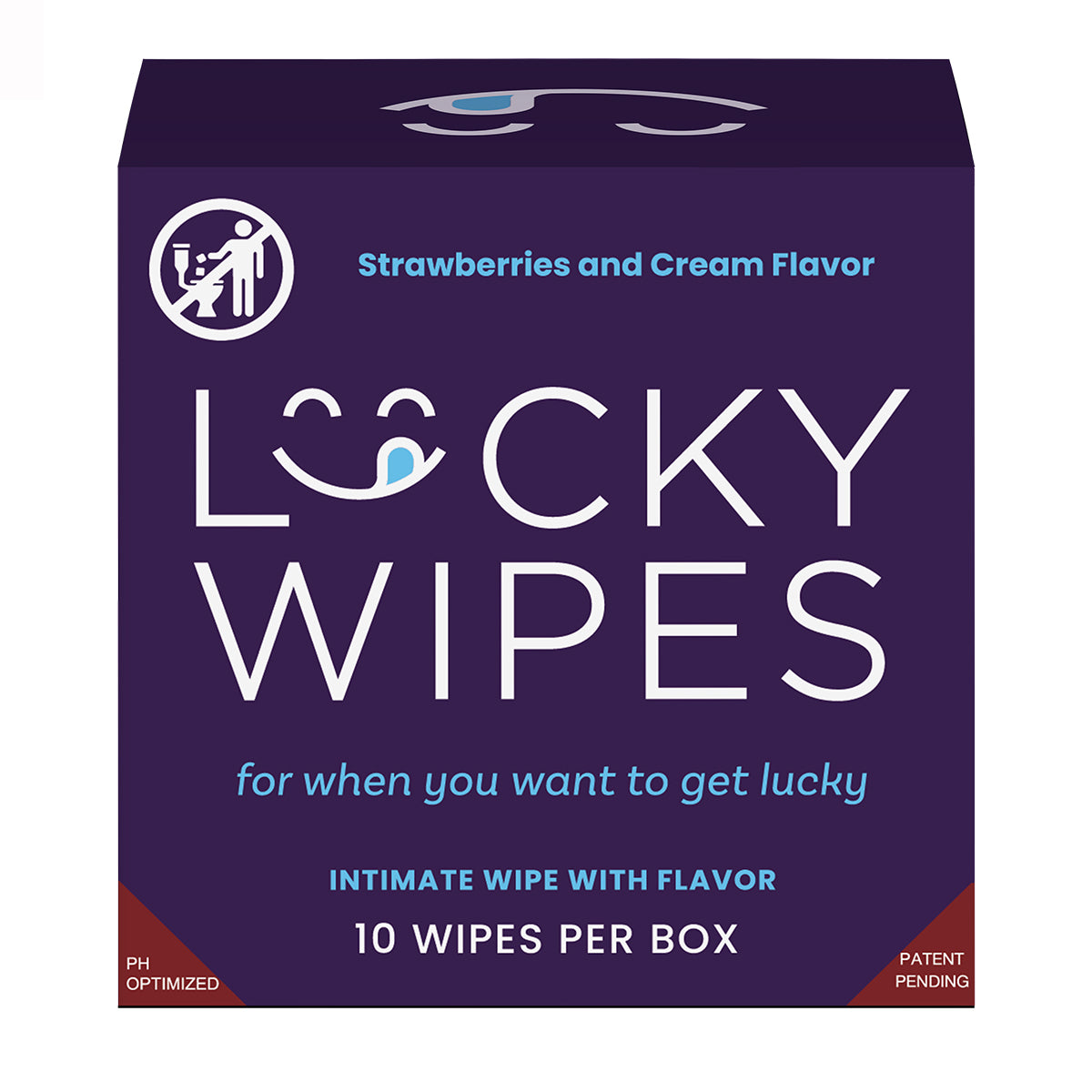 Sweetums Lucky Wipes Strawberries &amp; Cream Flavor 10-Pack