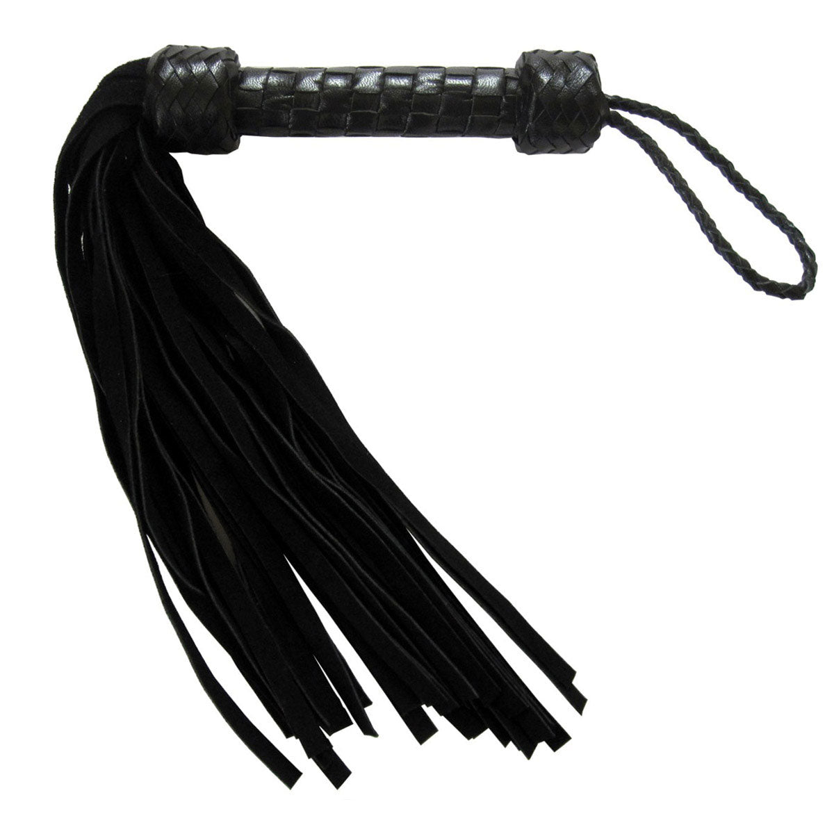 Short Suede Flogger - Black/Black