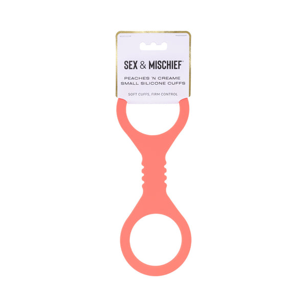 Sportsheets Sex &amp; Mischief Peaches 'n CreaMe Small Silicone Cuffs