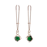 SS S&M Indica Crystal Nipple Clips