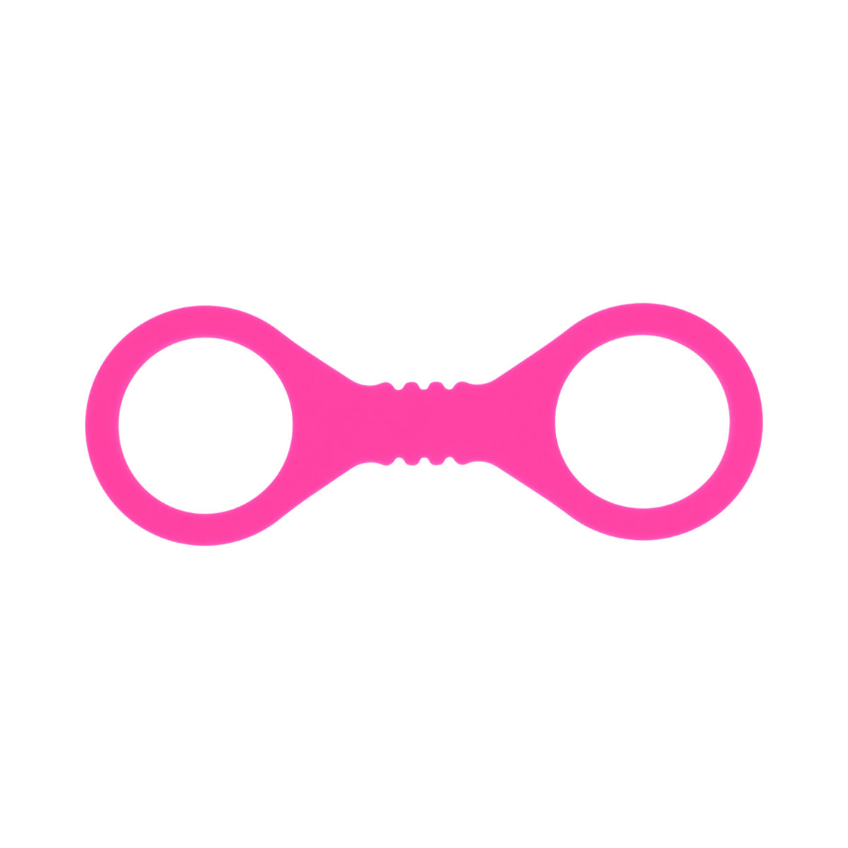 SS S&amp;M Small Hot Pink Silicone Cuffs