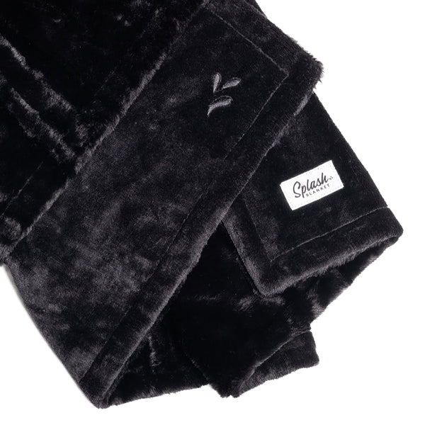 Splash Blanket Furlush Non Bond Black S