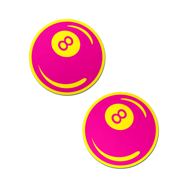 Pastease Neon Pink&amp;Yellow 8-Ball Pasties