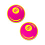 Pastease Neon Pink&amp;Yellow 8-Ball Pasties