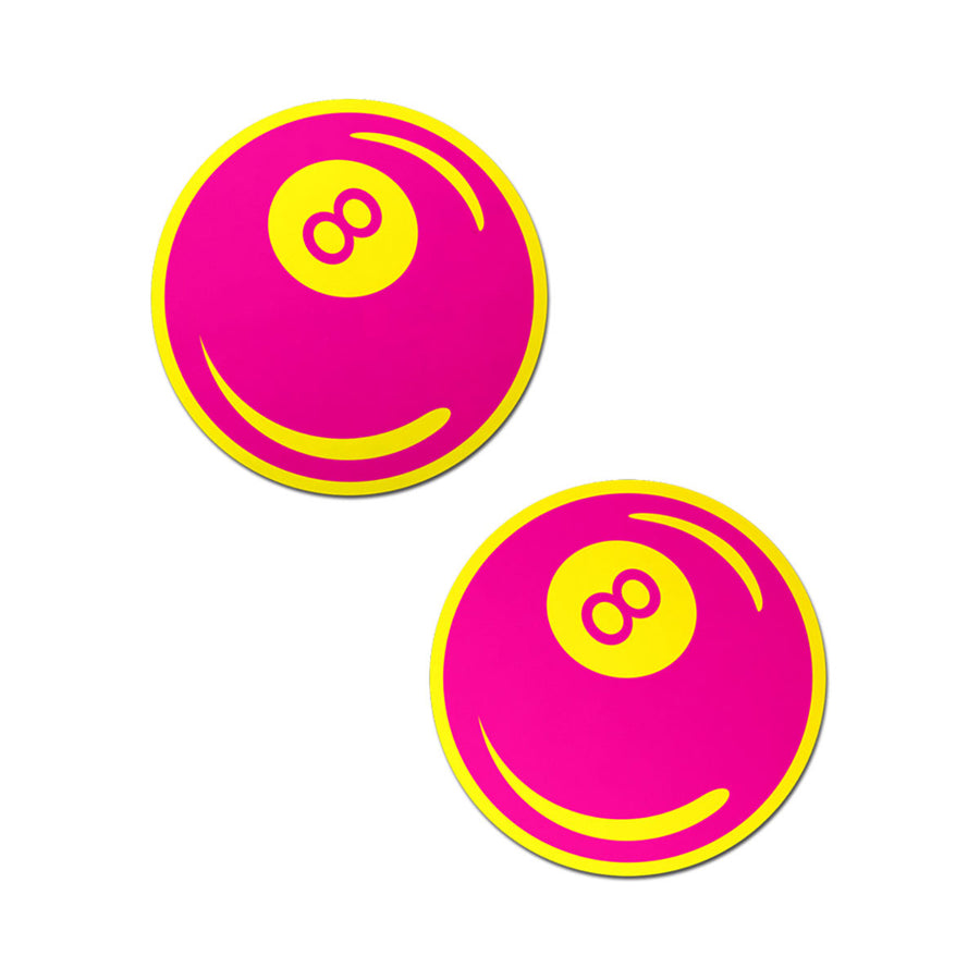 Pastease Neon Pink&amp;Yellow 8-Ball Pasties