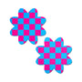 Pastease Neon Checkered Pink/Blue Pastie