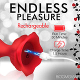 9X Beaded Bloom Silicone Rose Vibrator - Royal Sins