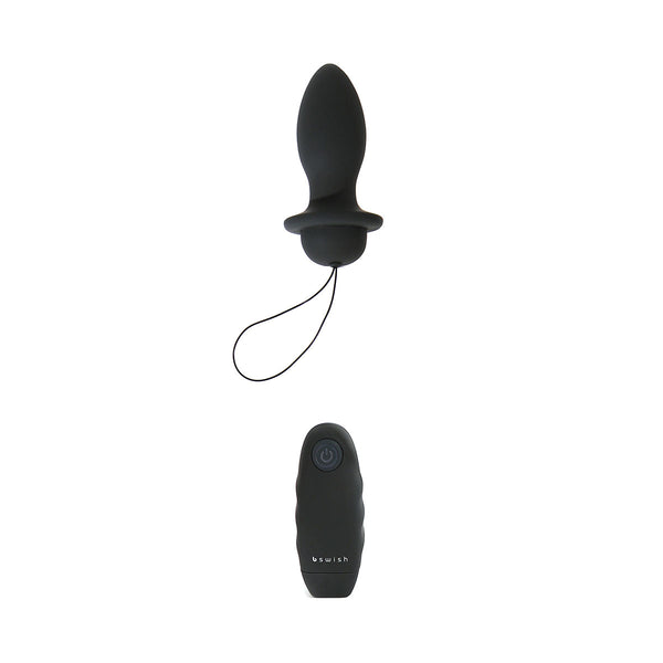 B Swish Bfilled Classic Unleashed Vibrating Plug Black