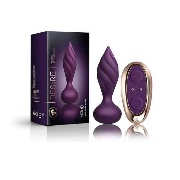 Petite Sensations Desire Vibrating Plug Purple