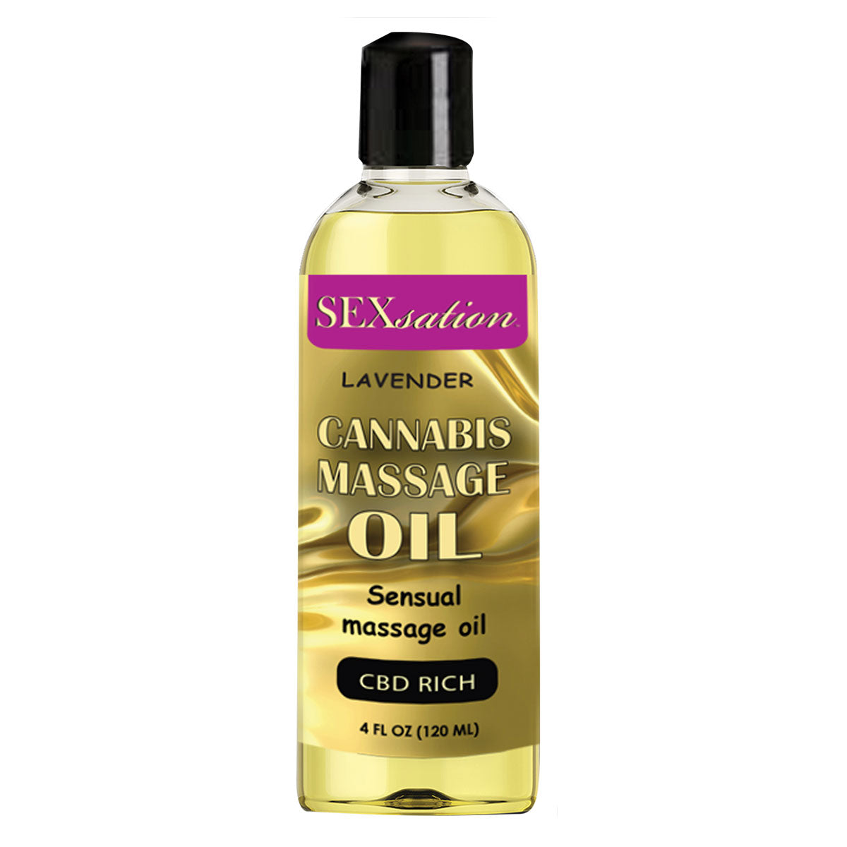 SEXsation Cannabis Massage Oil 4oz - Lavender