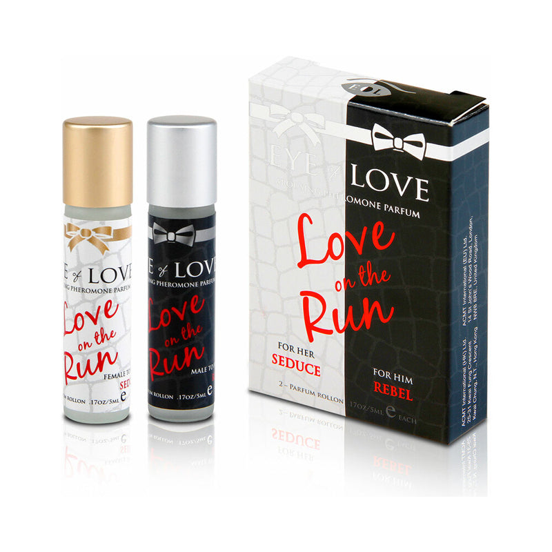Eye of Love Love on the Run Seduce/Rebel Her & Him 2-Piece Couples Kit 5 ml