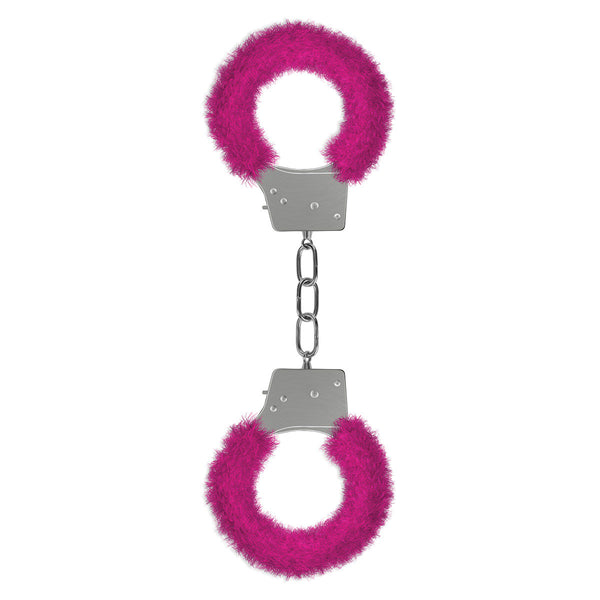 Shots Ouch! Beginner's Furry Handcuffs - Pink