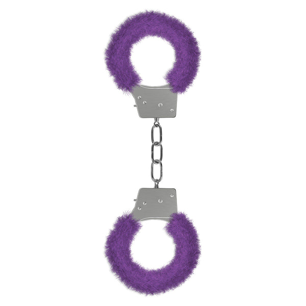 Shots Ouch! Beginner's Furry Handcuffs - Purple