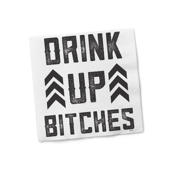 Twisted Wares Drink Up Bitches Napkins