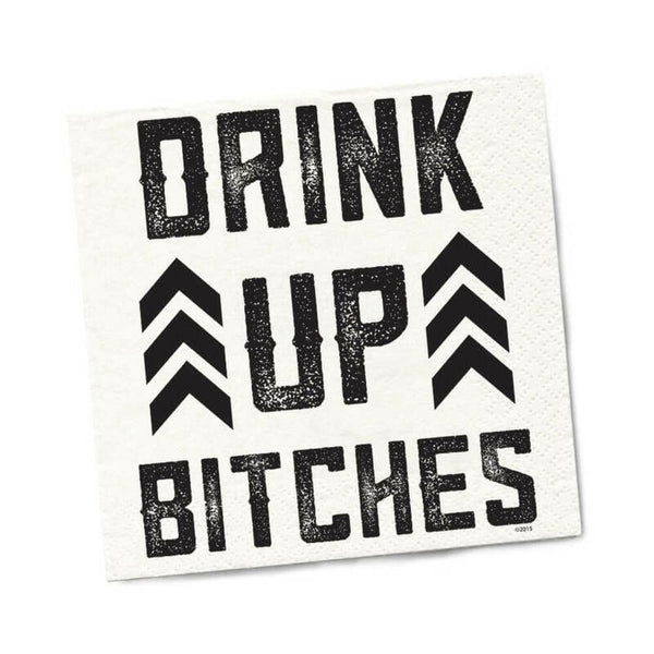 Twisted Wares Drink Up Bitches Napkins