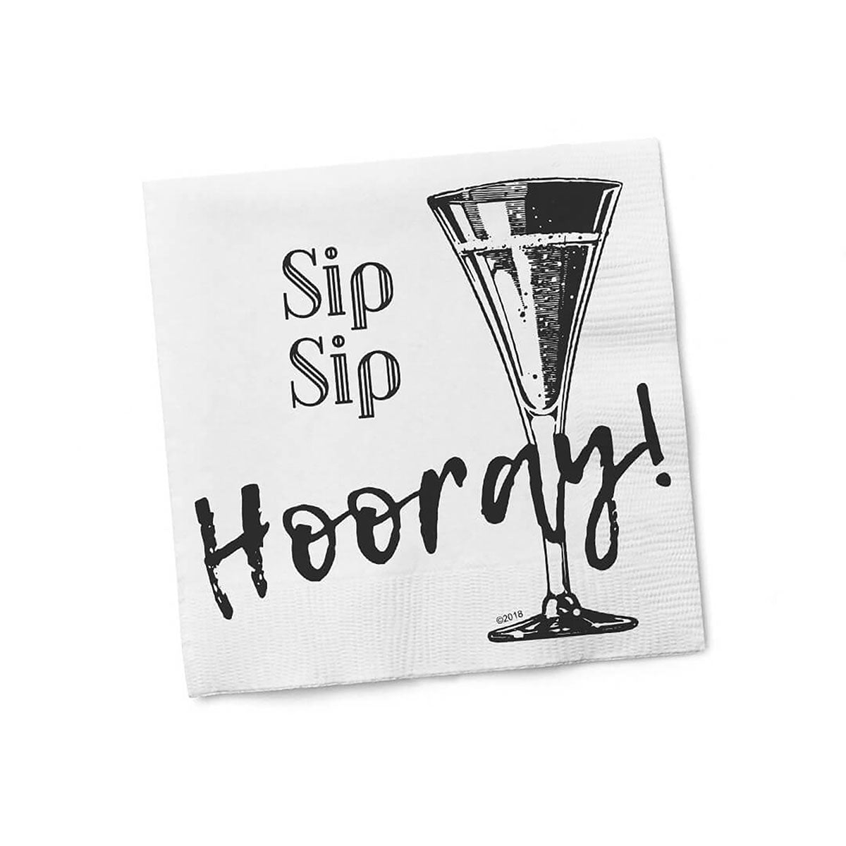 Twisted Wares Sip Sip Hooray Napkins 20pk