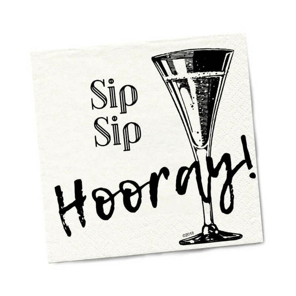 Twisted Wares Sip Sip Hooray Napkins 20pk