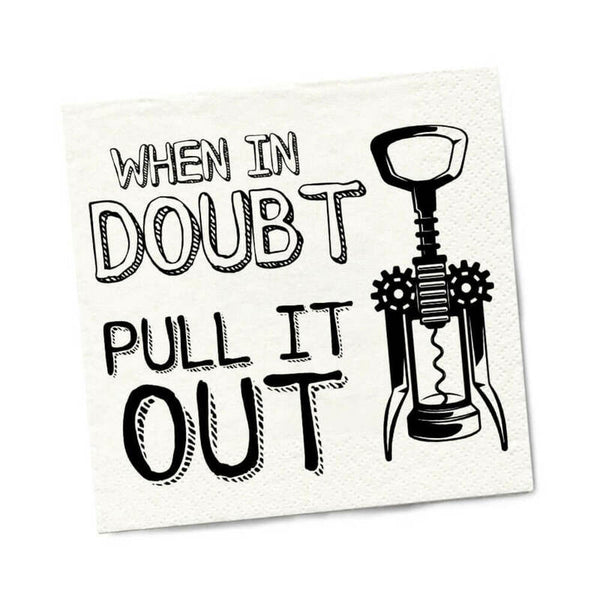 Twisted Wares When In Doubt Pull It Out Napkins 20-Pack