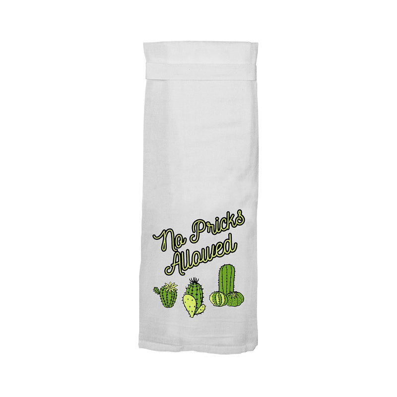 Twisted Wares No Pricks Allowed Flour Towel