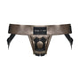 Strap-On-Me Curious Leatherette Harness - Bronze