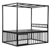 Bondage Bed with Cage