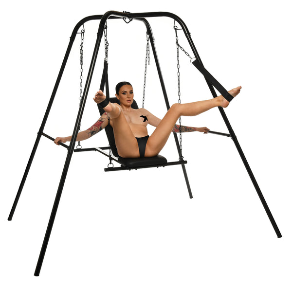 Throne Adjustable Sex Swing with Stand